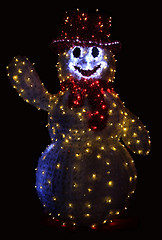 Image showing Xmas Illuminated Snowman 