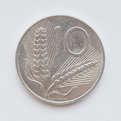 Image showing Italian lira coin