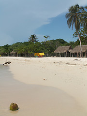 Image showing White Sand Beach View