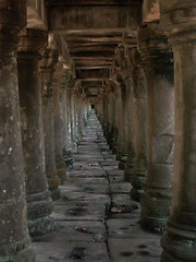 Image showing Tunnel Of Pillars