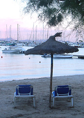 Image showing Beach at Sunset