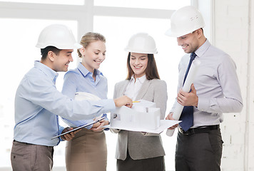 Image showing happy business team in office