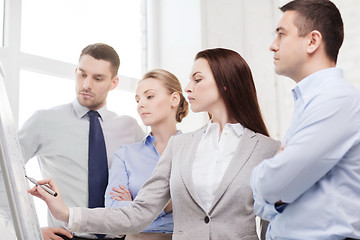 Image showing business team discussing something in office