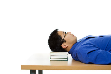 Image showing Sleeping businessman