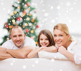 Image showing happy family at home