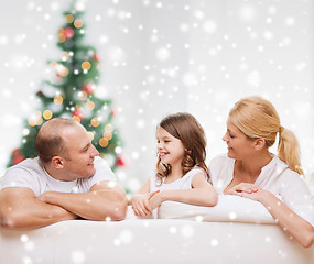 Image showing happy family at home