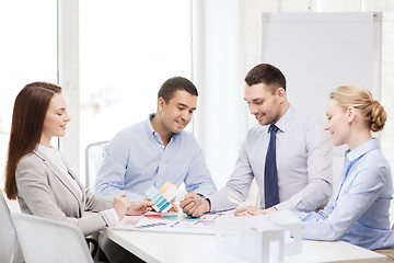 Image showing happy team of architects and designers in office