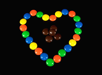 Image showing Chocolate Candy Heart