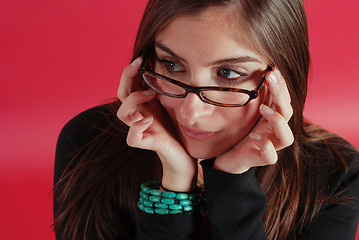 Image showing Woman in glasses