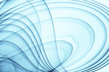 Image showing abstract blue curves