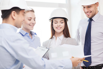 Image showing happy business team in office