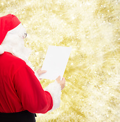 Image showing man in costume of santa claus with letter