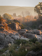 Image showing Sunset At Mina Clavero