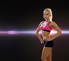 Image showing beautiful athletic woman in sportswear