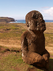 Image showing Statue On Easter Island