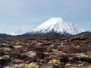 Image showing Snowy Conical Mountain