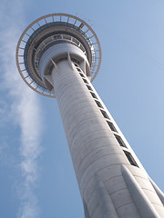 Image showing Sky Tower From Below
