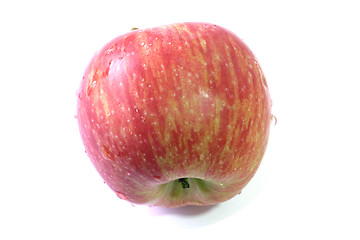 Image showing Apple with water drops