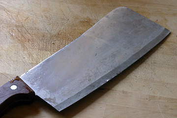 Image showing Knife on a cutting board
