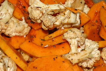 Image showing Pumpkin and Cauliflower