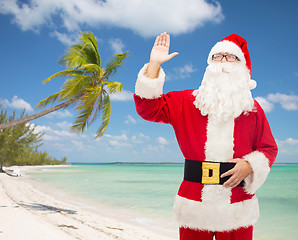 Image showing man in costume of santa claus