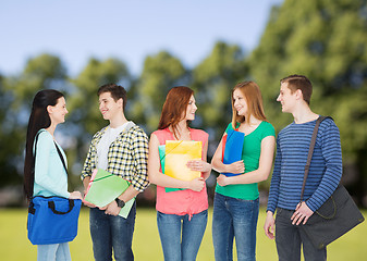 Image showing group of smiling students standing