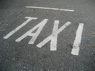 Image showing Taxi stop