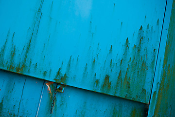 Image showing Rusty Container Door