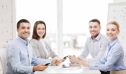 Image showing business team having meeting in office