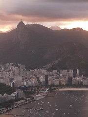 Image showing Rio Harbor And Christ Redeemer