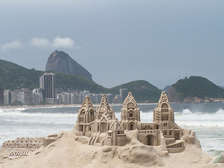 Image showing Rio De Janeiro Sand Sculpture