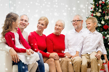 Image showing smiling family at home