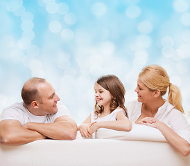 Image showing happy family at home