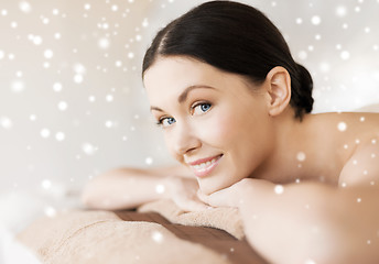 Image showing beautiful young woman in spa