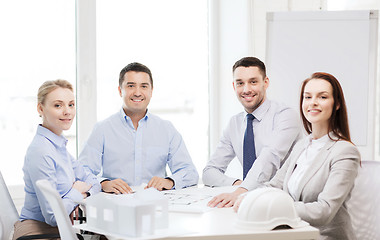 Image showing happy team of architects and designers in office