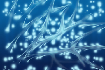 Image showing An illustration of the blue abstract background