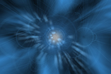 Image showing An illustration of the blue abstract background