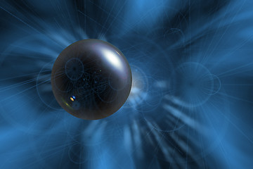 Image showing An illustration of the abstract planet system