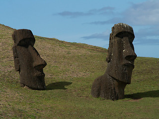 Image showing Pair Of Moai