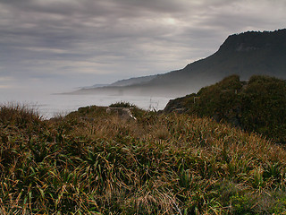Image showing Misty Mountain Sea View