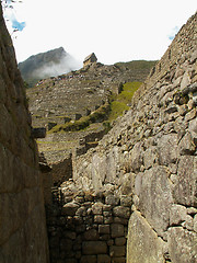 Image showing Misty Hut On A Hill