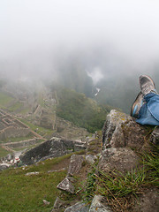 Image showing Mist Over Machu Picchu