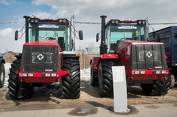 Image showing Tractors of Kirovskiy Plant production