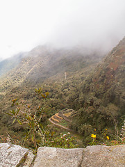 Image showing Incan Ruin In The Mist