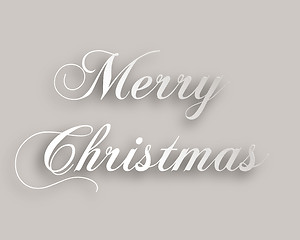 Image showing Merry Christmas paper style