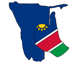 Image showing Namibia hand signal