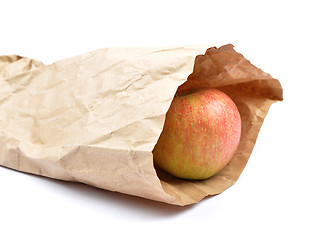 Image showing Apple in paper bag