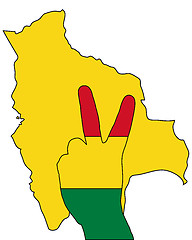 Image showing Bolivia hand signal