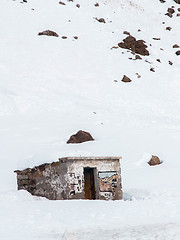 Image showing Graffiti Shack In The Snow