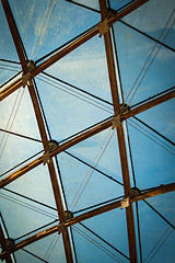 Image showing Diamond And Triangle Glass Roof